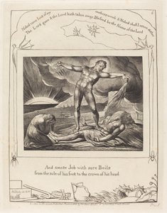Satan frappant Job avec des furoncles, 1825