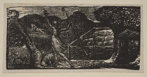 Le Berger chasse un loup, des Pastorales de Virgile de Thornton