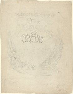 Esquisse pour la page de titre des illustrations gravées du Livre de Job - William Blake