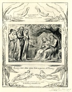 Le Livre de Job 42:11 illustré par William Blake