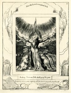 Le Livre de Job 42:8 illustré par William Blake