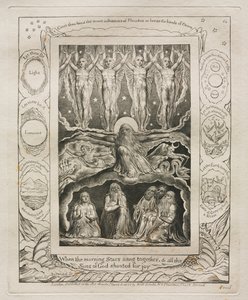 Le Livre de Job : Pl. 14, Quand les étoiles du matin chantaient ensemble, et que tous les / fils de Dieu poussaient des cris de joie