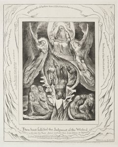 Le Livre de Job : Pl. 16, Tu as accompli le jugement des méchants - William Blake