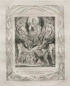 Le Livre de Job : Pl. 5, Alors Satan sortit de la présence du Seigneur, 1825