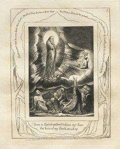 Le Livre de Job : Pl. 9, Alors un esprit passa devant mon visage, les poils de ma chair se dressèrent, 1825