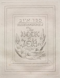 Le Livre de Job : Page de titre - William Blake