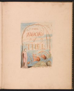 Le Livre de Thel, Planche 2, Page de Titre