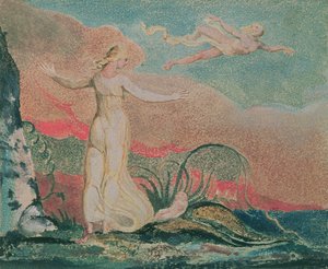 Le Livre de Thel; Planche 4 Thel dans la Vallée de Har, 1794