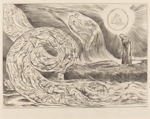 Le Cercle des Luxurieux; Paolo et Francesca - William Blake