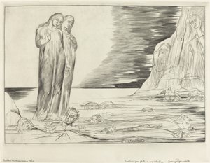 Le cercle des traîtres, le pied de Dante frappant Bocca degli Abbate