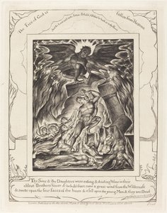 La destruction des fils de Job - William Blake