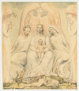 La Sainte Famille (aussi connu sous le nom de Christ dans le giron de la Vérité) - William Blake