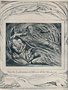 Le Seigneur répondant à Job du tourbillon. De Job., vers 1780-1820, 1923 - William Blake