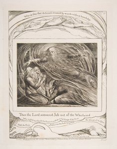 Le Seigneur Répondant à Job du Tourbillon, des Illustrations du Livre de Job, 1825-26