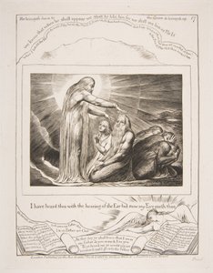 La Vision de Dieu, des Illustrations du Livre de Job, 1825-26