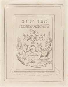Page de titre des illustrations gravées du Livre de Job