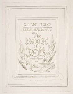 Page de titre, des Illustrations du Livre de Job, 1825-26 - William Blake