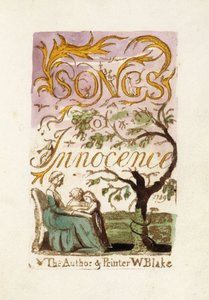 Page de titre, de "Songs of Innocence", 1789