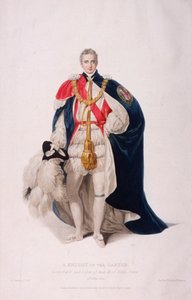 Chevalier de la Jarretière en costume cérémonial, 1824