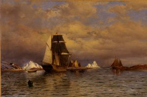 Regardant hors de Battle Harbor, 1877