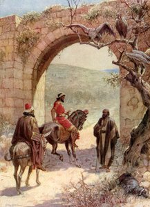 Achab et Élie se rencontrent - Bible - William Brassey Hole