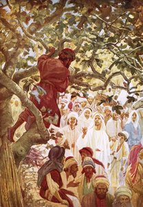 Jésus appelant Zachée le publicain à l