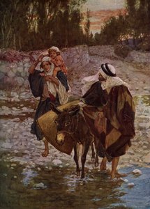 Marie, Joseph et Jésus voyagent en Égypte - Bible