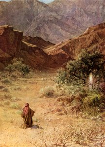 Moïse et le buisson ardent - Bible - William Brassey Hole
