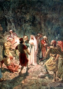 Les soldats des pharisiens saisissent Jésus