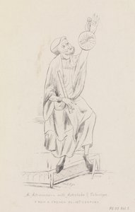 Un astronome avec un astrolabe et un télescope - William Brenchley Rye