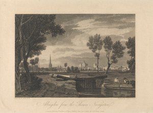 Abingdon depuis la navigation sur la Tamise