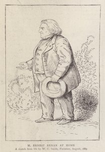 Ernest Renan, philosophe et historien religieux français, chez lui - William C. Smith