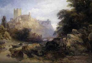 La ville et le château depuis la rivière, c.1860