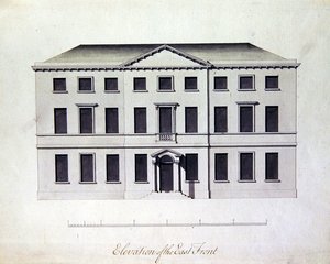 Conception pour Enville Hall dans le Staffordshire, c.1770 - William Chambers