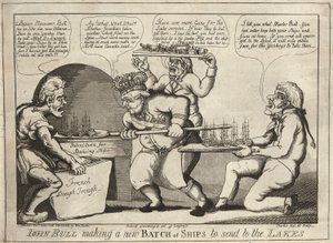 John Bull fabriquant une nouvelle série de navires à envoyer aux lacs