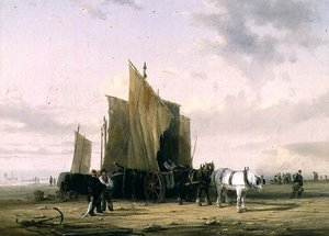 Sur la côte à Yarmouth (une paire) - William Collins