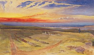 Tombes des officiers dans le fort sur la colline de Cathcart, 1854 - William Crimea Simpson