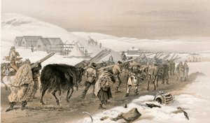 Huttes et vêtements de guerre pour l