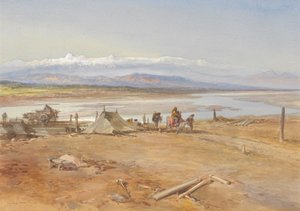 La rivière Chenab, Pendjab, 1865