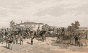 Le cortège funèbre de Lord Raglan quittant le quartier général - William Crimea Simpson