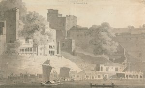 Bramha et Nursingdara Ghat, Varanasi - William Daniell