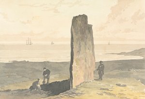 Pierre druidique à Strather, près de Barvas, île de Lewis