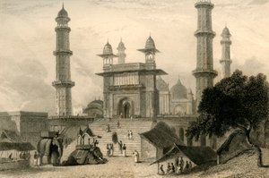 Mosquée à Mathura, 1835