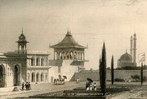 Vue dans le jardin du palais, Lucnon, 1835 - William Daniell