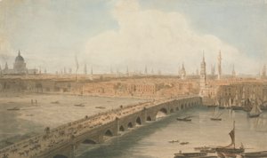 Vue du pont de Londres et de la cathédrale Saint-Paul