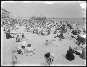 Baigneurs à Brighton Beach, Brooklyn, 3 août 1912