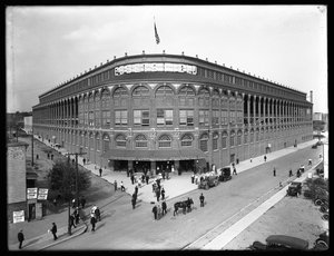 Vue en plongée du Ebbets Field, Brooklyn, 2 septembre 1914