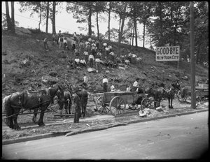 Frontière nord de New York à Broadway à la 263e rue, Bronx, vue vers le nord, 8 juin 1914