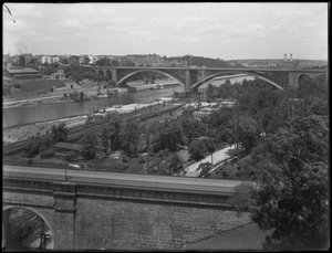 Le pont de Washington, High Bridge, et Washington Heights vus du Bronx, 19 juillet 1914