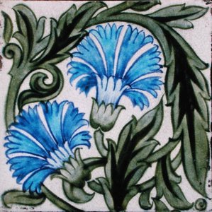 Carreau avec motif floral
